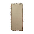 Miroir mural rectangulaire encadré en bois flotté de style côtier, 24"x52.5"