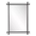 Howard Elliott 27"x38" Gold Leaf Ornate Framed Rectangular Wall Mirror: Modern Style, Polyurethane Frame, No Assembly Required