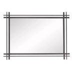Miroir mural rectangulaire 27"x38" avec cadre doré orné