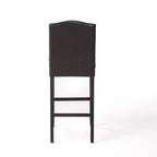 Lot de 2 tabourets de bar rembourrés contemporains en bois d'hévéa de 76 cm