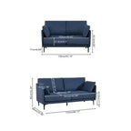 Canapé 2 places avec 2 coussins et pieds en métal – Pour salon ou bureau
