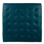 Pouf de cocktail tapissé bleu