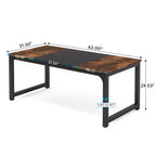 Table de salle à manger 63" pour 4-6 personnes, plateau en faux marbre blanc et cadre en acier doré