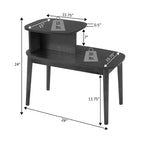 Table d'appoint rectangulaire en bois