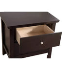 Table de Chevet Rectangle en Bois de Cerisier pour Chambre et Salon