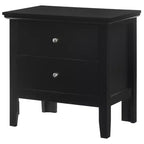 Table de Chevet Rectangle en Bois de Cerisier pour Chambre et Salon