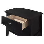 Table de Chevet Rectangle en Bois de Cerisier pour Chambre et Salon
