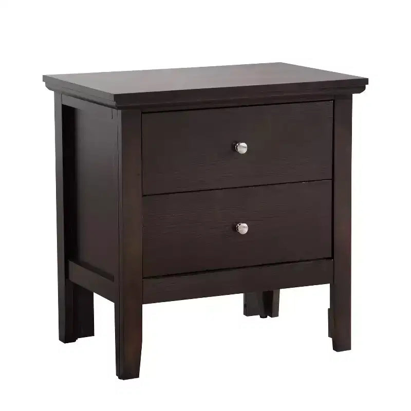 Table de Chevet Rectangle en Bois de Cerisier pour Chambre et Salon