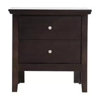 Table de Chevet Rectangle en Bois de Cerisier pour Chambre et Salon