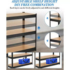 Étagère de rangement à 3 niveaux en acier au carbone et MDF – Capacité de 180 kg par tablette