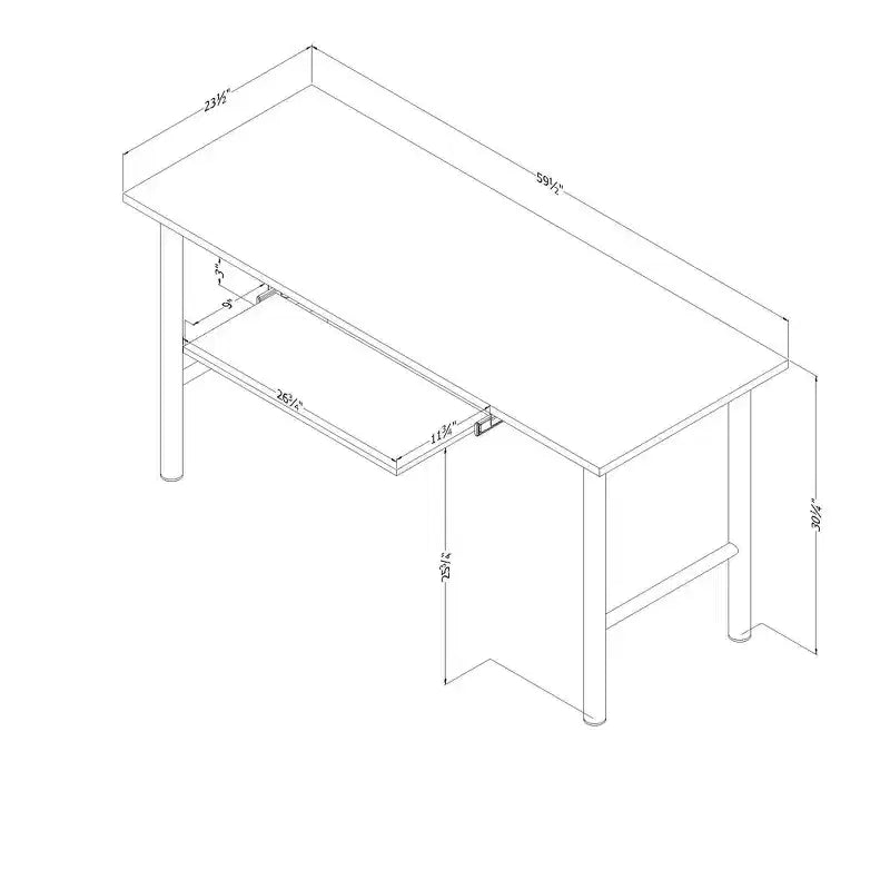 Commode à 5 tiroirs avec glissières en métal et surface stratifiée – H 123,8 cm