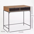 Bureau de style industriel et rustique avec rangement