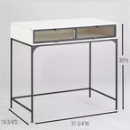 Bureau de style industriel et rustique avec rangement