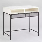 Bureau de style industriel et rustique avec rangement