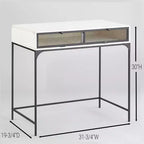 Bureau de style industriel et rustique avec rangement