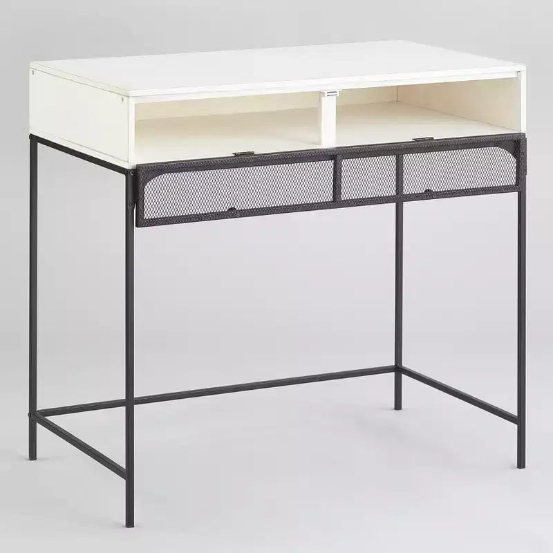 Bureau de style industriel et rustique avec rangement