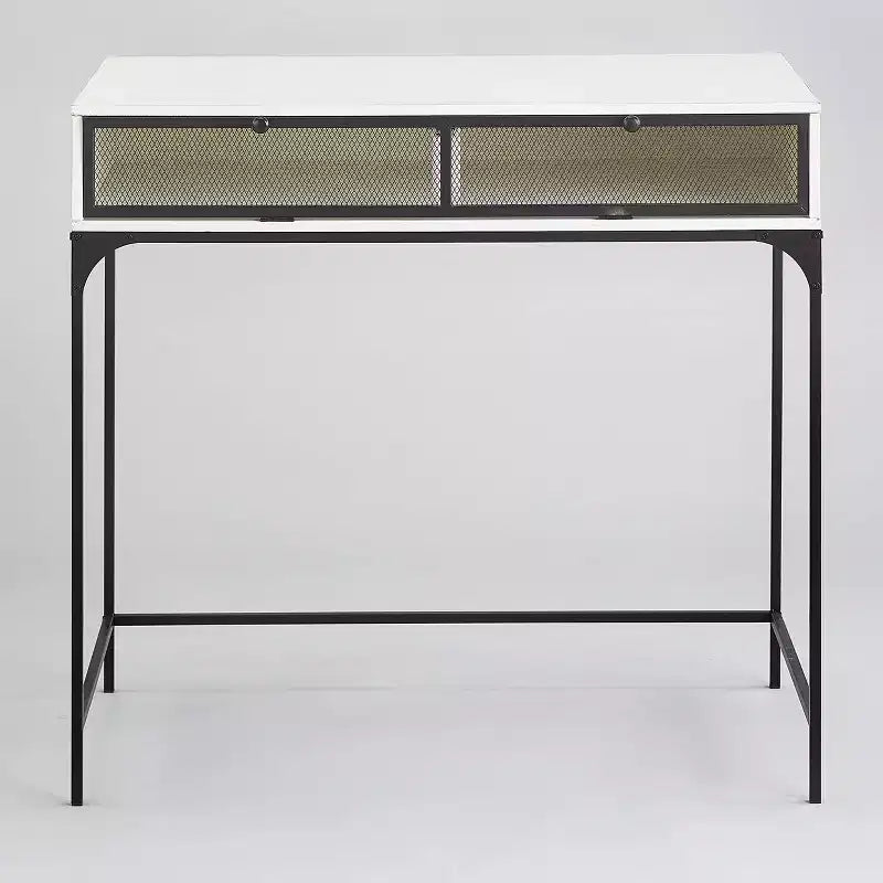 Bureau de style industriel et rustique avec rangement