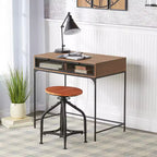 Bureau de style industriel et rustique avec rangement