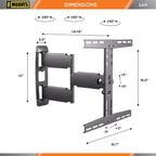 Support mural TV articulé pour téléviseurs de 30 à 65 pouces (jusqu'à 36 kg)