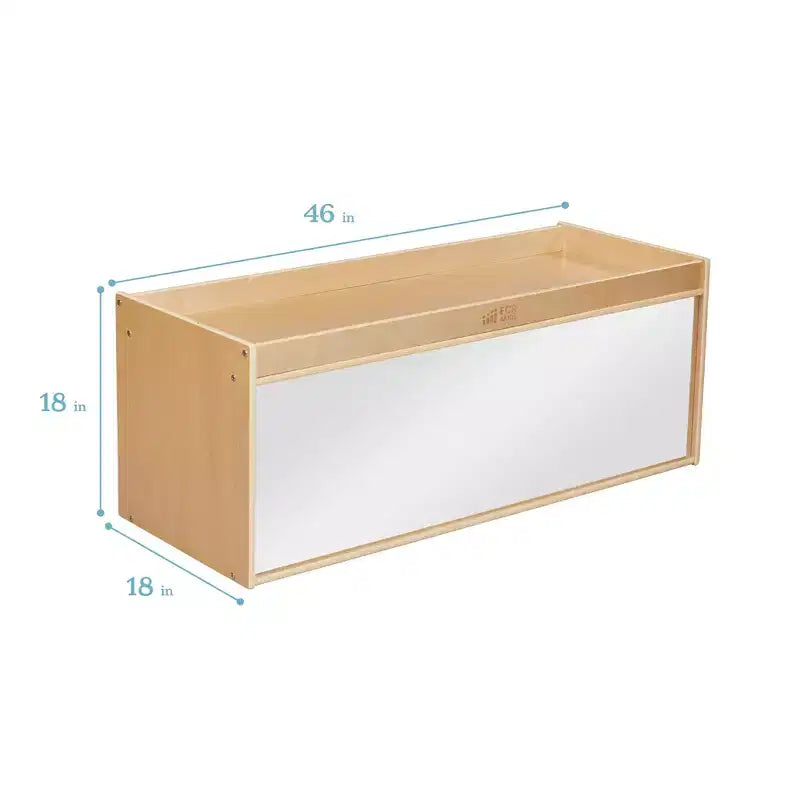 Armoire de rangement de classe double face avec dessus d'activité et miroir