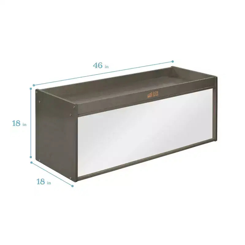 Armoire de rangement de classe double face avec dessus d'activité et miroir
