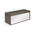 Armoire de rangement de classe double face avec dessus d'activité et miroir