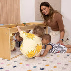 Armoire de rangement de classe double face avec dessus d'activité et miroir