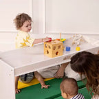 Armoire de rangement de classe double face avec dessus d'activité et miroir