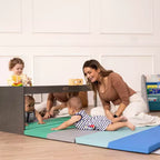 Armoire de rangement de classe double face avec dessus d'activité et miroir