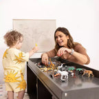 Armoire de rangement de classe double face avec dessus d'activité et miroir